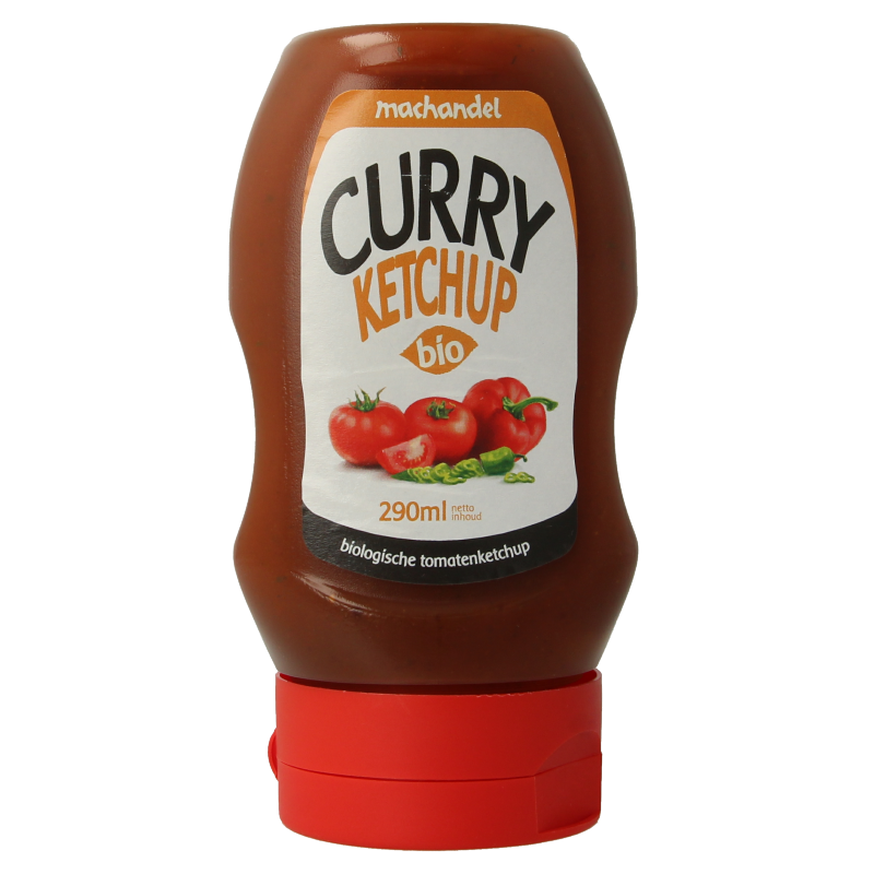 Machandel Curry ketchup fles bio 290 Gram