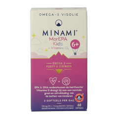 Minami MorEPA kids + vitamine D3 60.00 Softgels