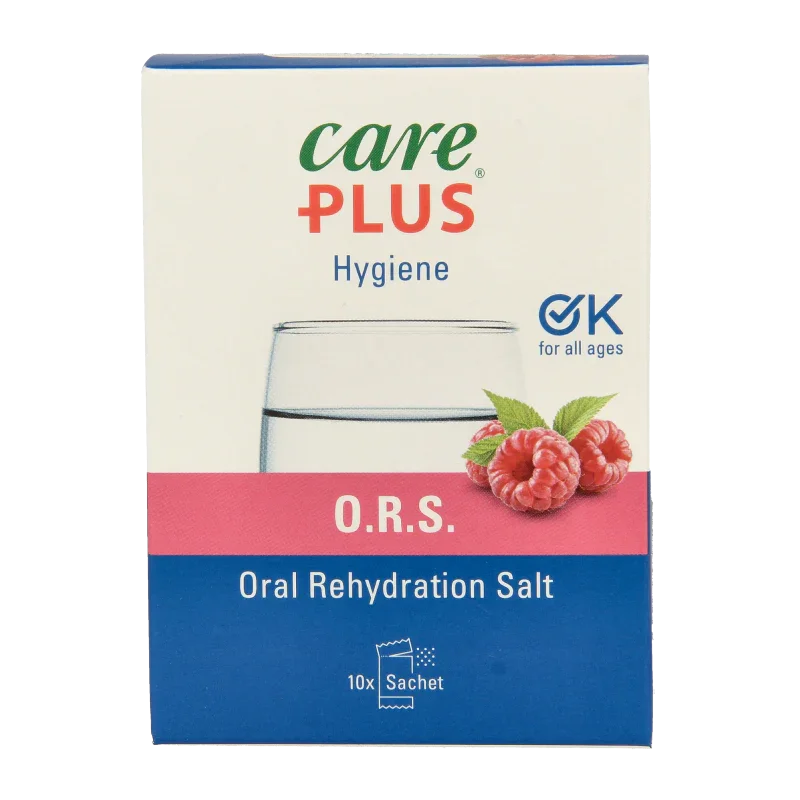 Care Plus ORS framboos 10.00 Stuks