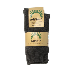 Naproz Thermo sokken grijs maat 35-38 3 Paar