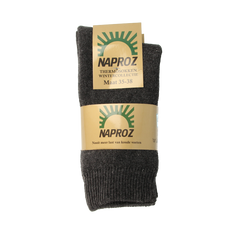 Naproz Thermo sokken grijs maat 35-38 3 Paar