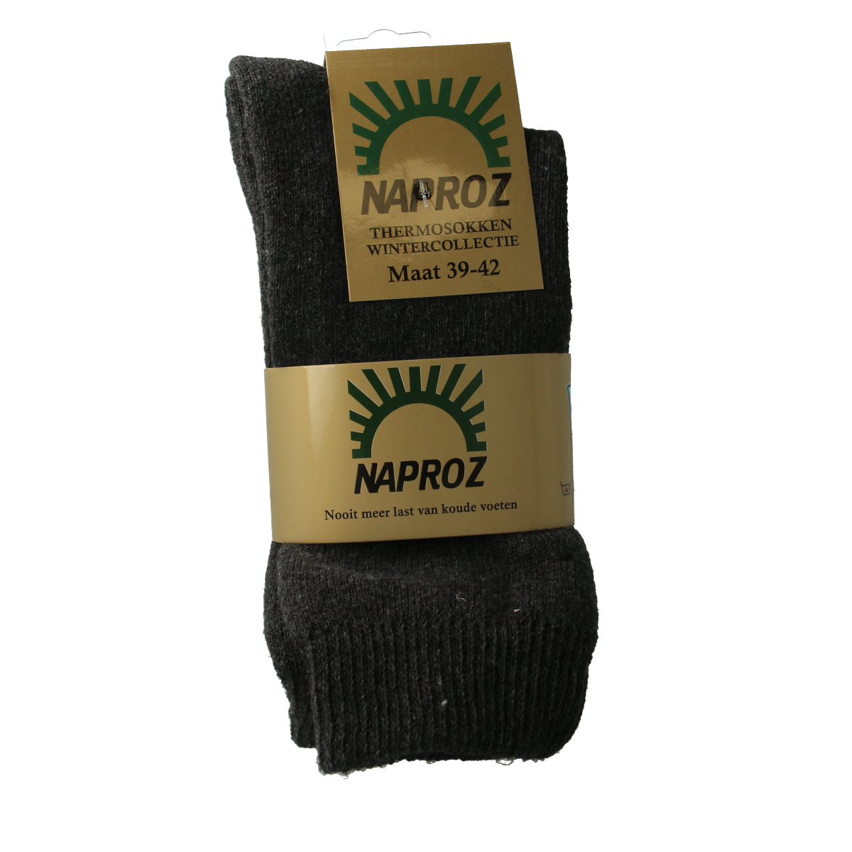 Naproz Thermo sokken grijs maat 39-42 3.00 Paar