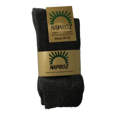 Naproz Thermo sokken grijs maat 39-42 3 Paar
