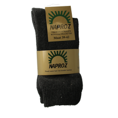 Naproz Thermo sokken grijs maat 39-42 3.00 Paar