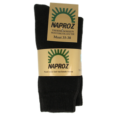 Naproz Thermo sokken zwart maat 35-38 3 Paar