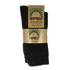 Naproz Thermo sokken zwart maat 39-42 3.00 Paar