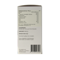 Nutriforce MCT 8 olie 500 Milliliter