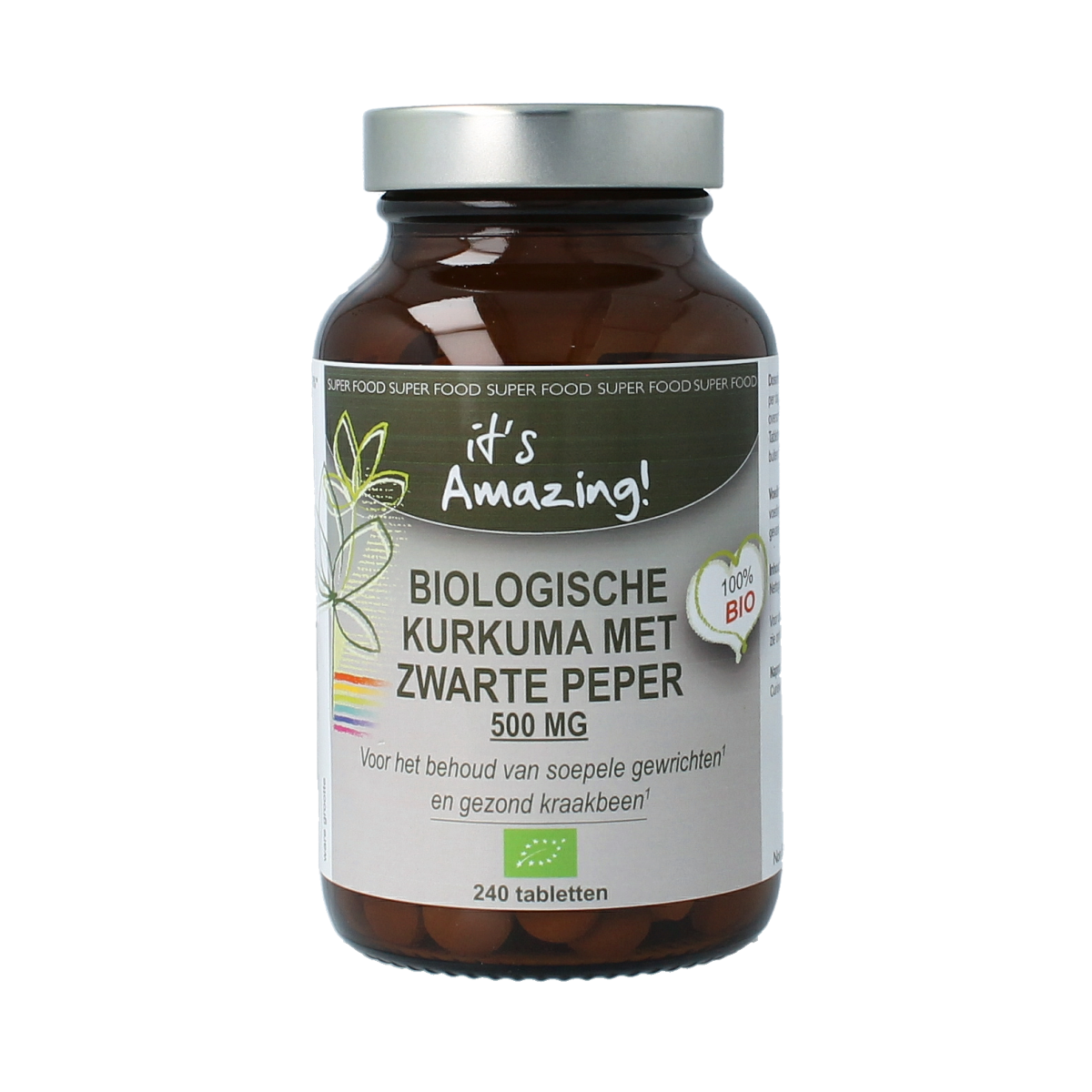 It's Amazing Kurkuma zwarte peper bio 240.00 Tabletten