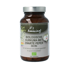 It's Amazing Kurkuma zwarte peper bio 240 Tabletten