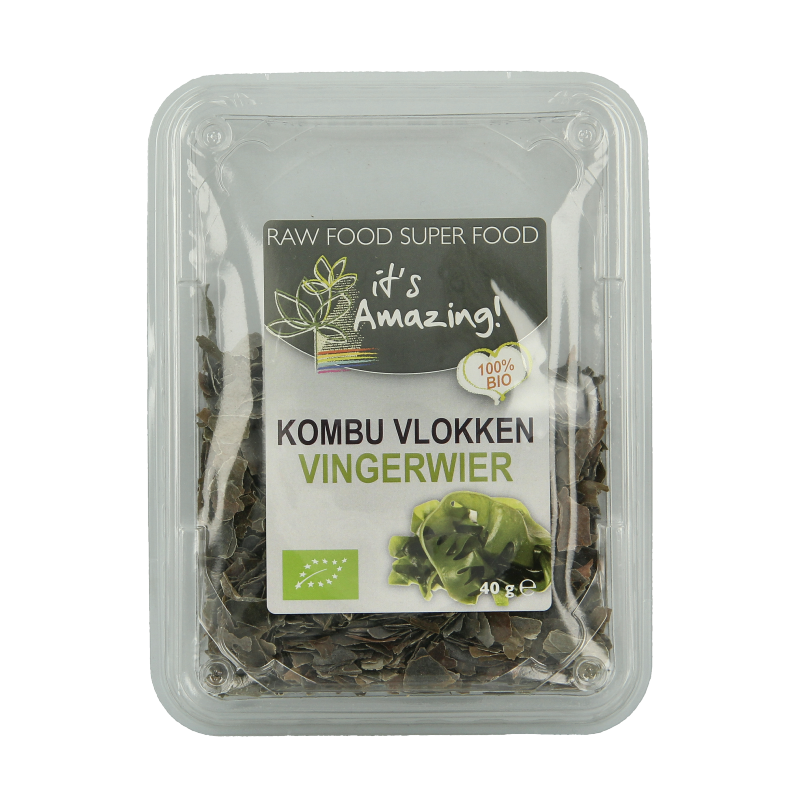 It's Amazing Kombu vlokken vingerwier bio 40 Gram