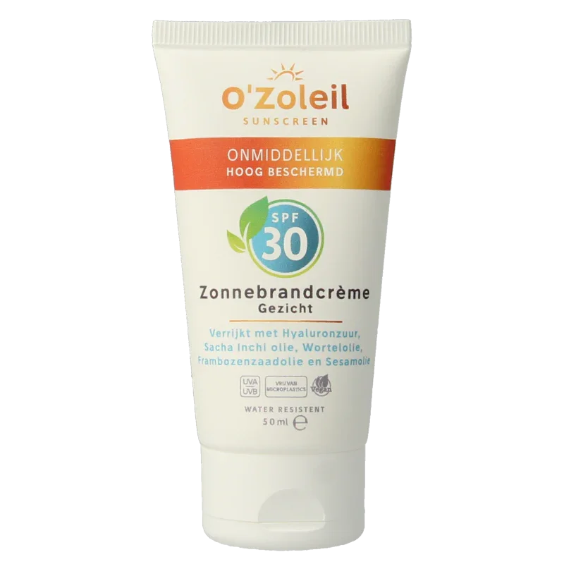 O' Zoleil Zonnebrandcreme gezicht SPF30 50 Milliliter