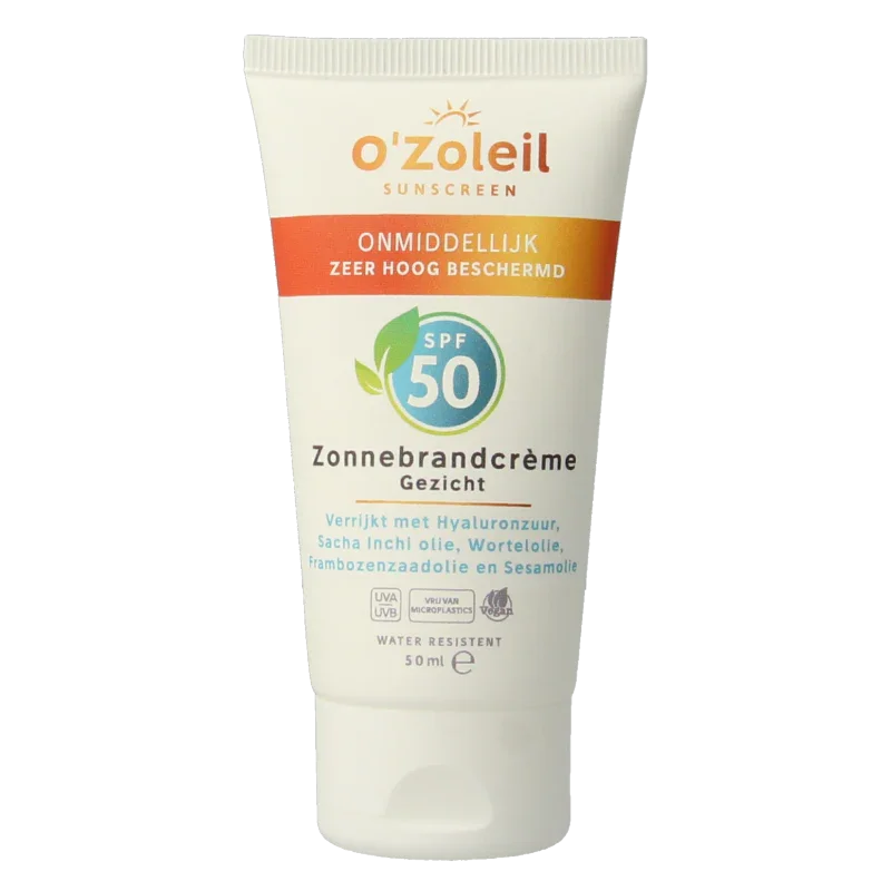 O' Zoleil Zonnebrandcreme gezicht SPF50 50 Milliliter