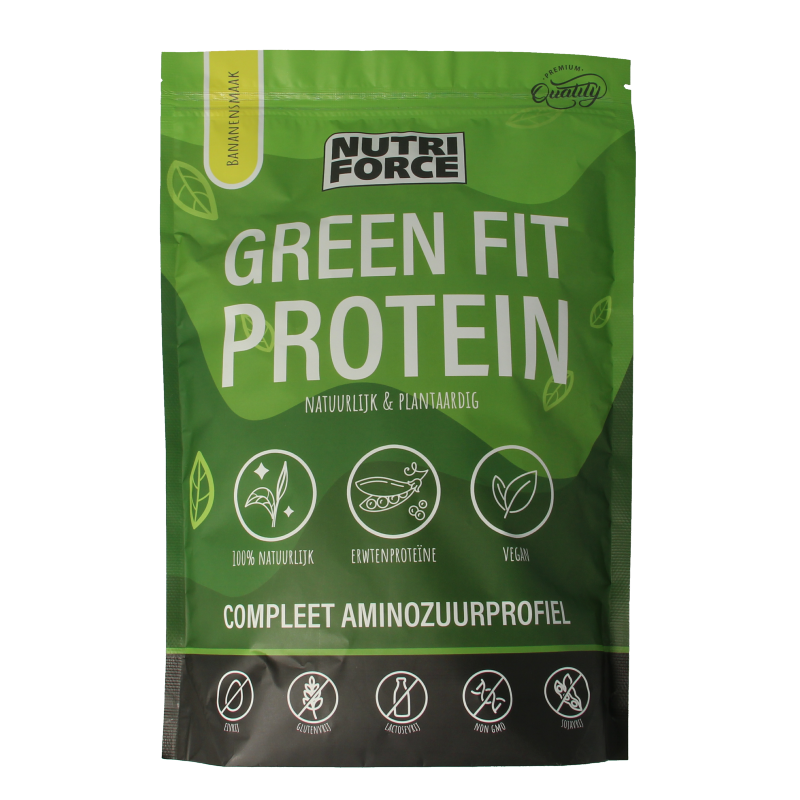 Nutriforce Green fit protein banaan 700 Gram