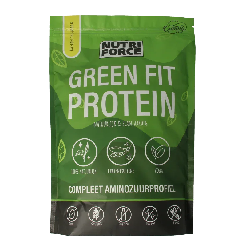 Nutriforce Green fit protein banaan 700 Gram
