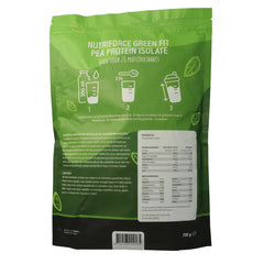 Nutriforce Green fit pea proteine 700 Gram