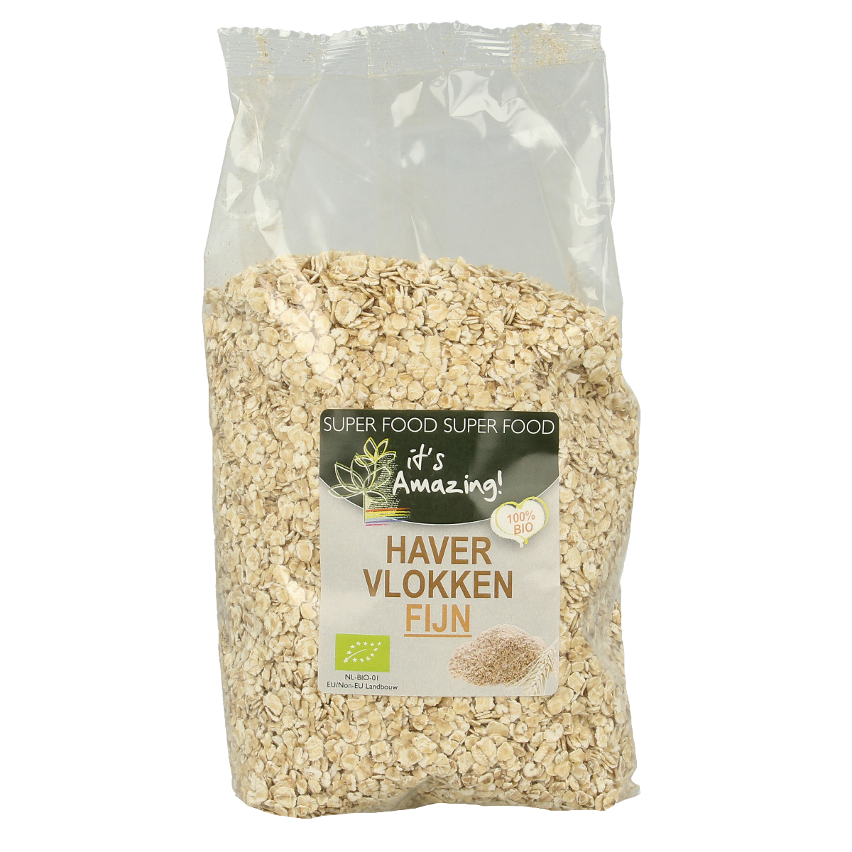 It's Amazing Havervlokken fijn bio 500.00 Gram