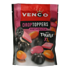 Venco Droptoppers zoet & fruitig 215 Gram