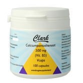 Clark Vitamine B5 pantotheenzuur 500mg 100 Vegetarische capsules
