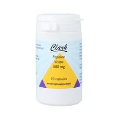 Clark Papaine 500mg 50.00 Vegetarische capsules