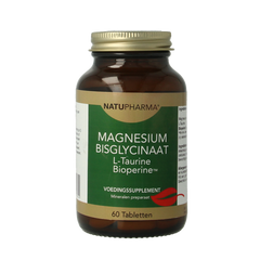 Natupharma Magnesium bisglycinaat 125mg 60 Tabletten