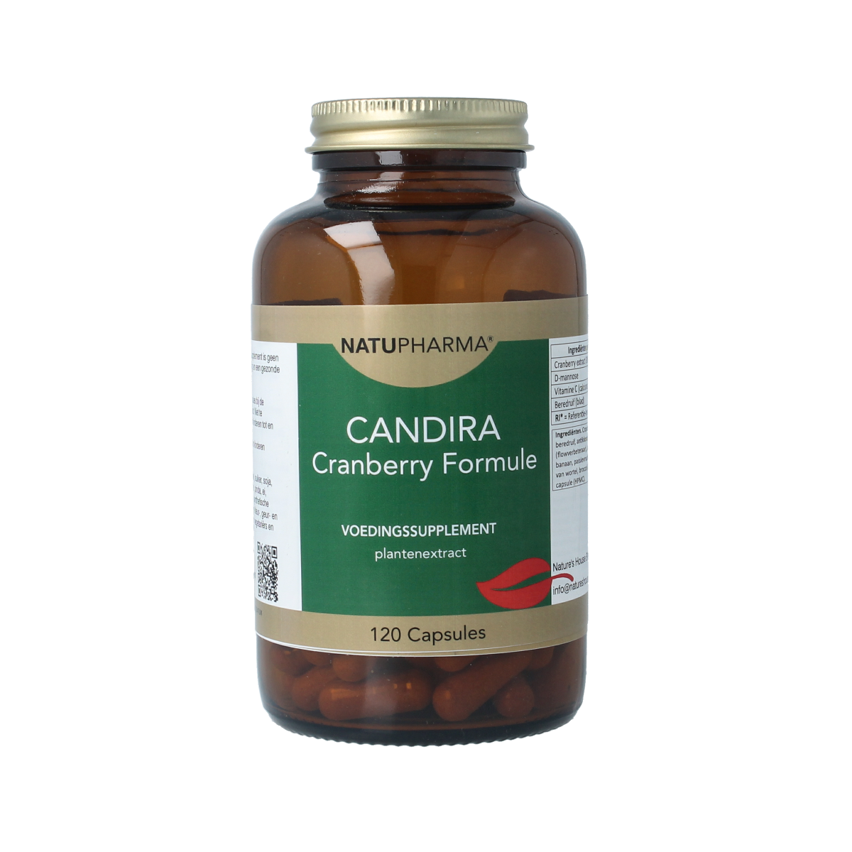 Natupharma Candira cranberry formule 120.00 Capsules