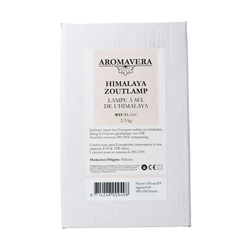 Aroma Vera Himalaya zoutlamp wit 2-3kg 1 Stuks
