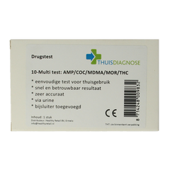 Thuis-diagnose Drugtest urine 10 soorten drugs 1 Stuks
