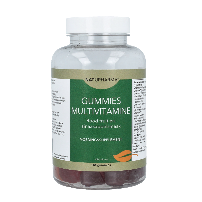 Natupharma Gummies multi vitamine roodfruit/sinaasappel 50 Gummies