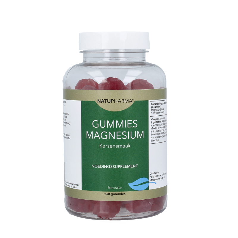 Natupharma Gummies magnesium kersensmaak 60 Gummies