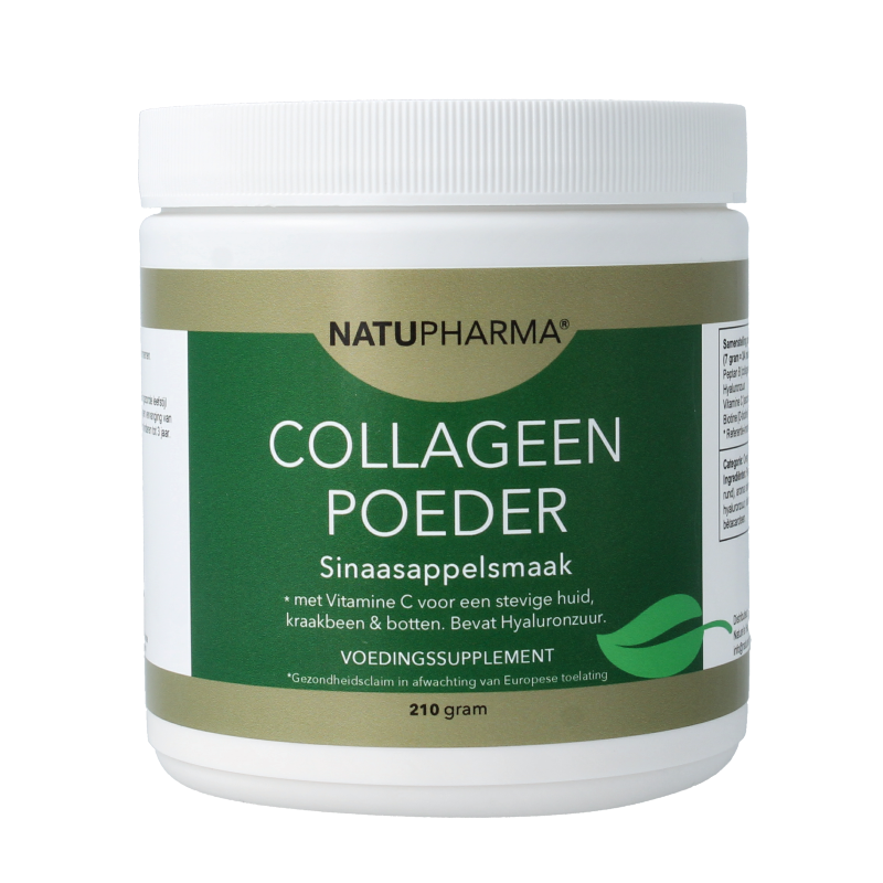 Natupharma Collageen poeder sinaasappelsmaak 210 Gram