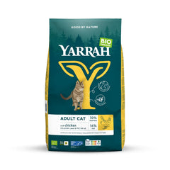 Yarrah Adult kattenvoer met kip bio 10 Kilogram