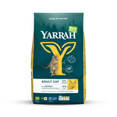 Yarrah Adult kattenvoer met kip bio 10 Kilogram