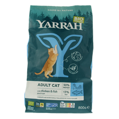 Yarrah Adult kattenvoer met vis bio 800 Gram