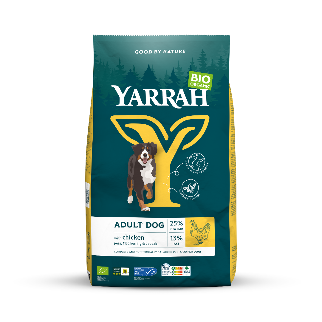 Yarrah Adult hondenvoer met kip bio MSC 5000 Gram