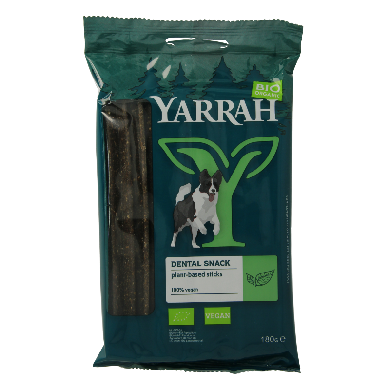 Yarrah Hond plant based dental sticks bio 180 Gram