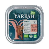 Yarrah Hondenvoer pate met zalm zeewier en kip bio 150.00 Gram