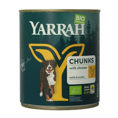 Yarrah Hond brokjes kip in saus bio 820 Gram