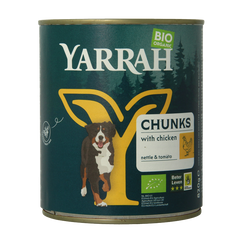 Yarrah Hond brokjes kip in saus bio 820 Gram
