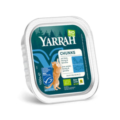 Yarrah Biologisch kattenvoer chunks met vis 100 Gram