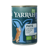 Yarrah Kattenvoer pate kip met vis bio 400.00 Gram