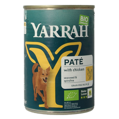 Yarrah Hond pate met kip bio 400 Gram