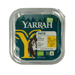 Yarrah Hondenvoer pate met kip en zeewier bio 150.00 Gram