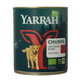 Yarrah Hondenvoer chunks rund en kip in saus bio 820.00 Gram
