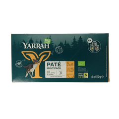 Yarrah Hondenvoer multipack pate kip rund kalkoen bio 150 Gram