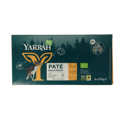 Yarrah Hondenvoer multipack pate kip rund kalkoen bio 150.00 Gram