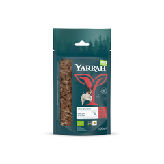 Yarrah Mini snack voor honden met rund varken en kip bio 100.00 Gram