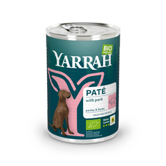 Yarrah Hondenvoer pate met varkensvlees bio 400 Gram