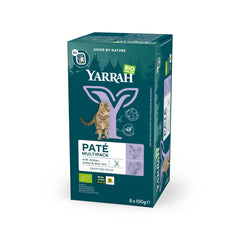 Yarrah Multipack kat met pate kip en kalkoen bio 100 Gram