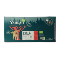 Yarrah Multipack hond met pate rund biologisch 150 Gram