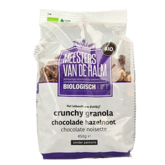 De Halm Granola choco/hazelnoot bio 450 Gram
